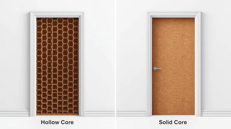 You are currently viewing Hollow Core vs. Solid Core Doors: Is the Soundproofing Upgrade Worth It?