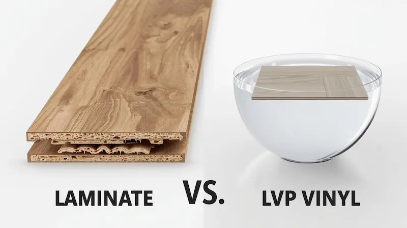 Read more about the article LVP vs. Laminate Flooring: Which is Better for Basements & Pets?