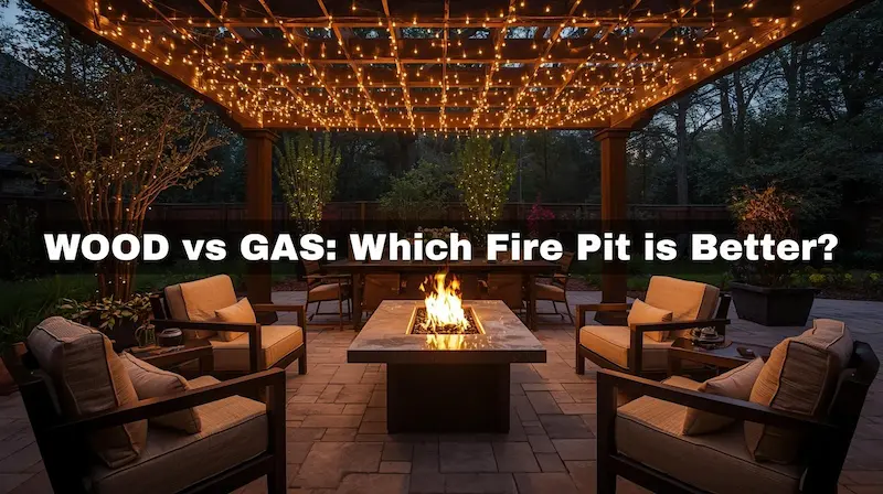 Read more about the article Wood vs. Gas Fire Pit: Which is Best for Your Backyard & Budget?